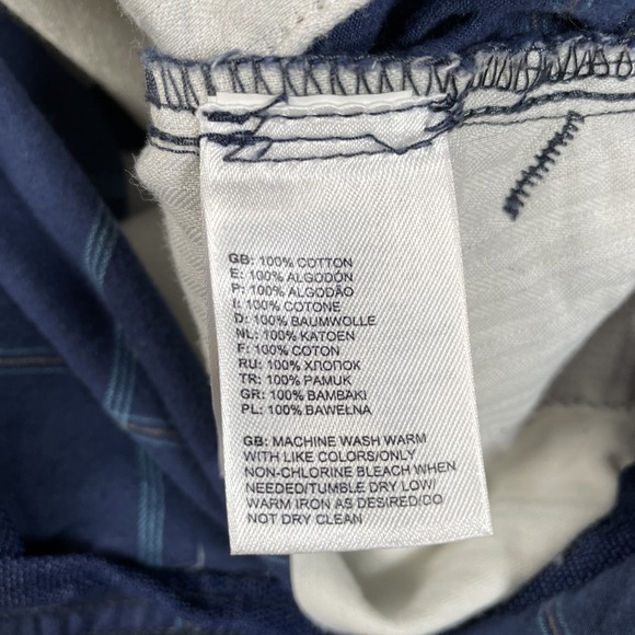 VTG The North Face Chino Shorts Men Sz 38 Reg 100% Cotton Casual Navy 9.5"inseam - Picture 6 of 11